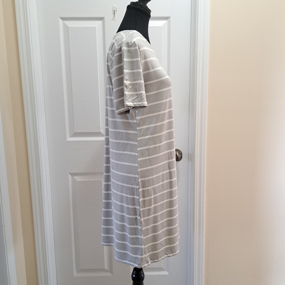 ❤️ BCBGeneration 2 Pack Dresses Blue Grey  White Striped Solid Women's XS Small - Picture 9 of 15